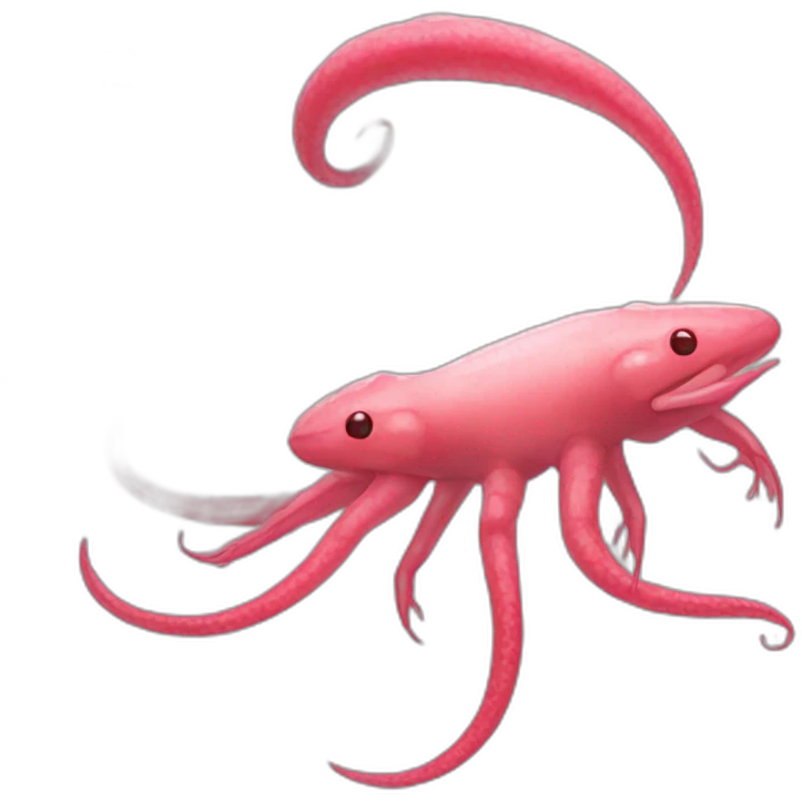 red axolotl tentacles emoji