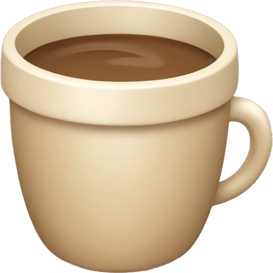 Beige asthetic coffecup emoji