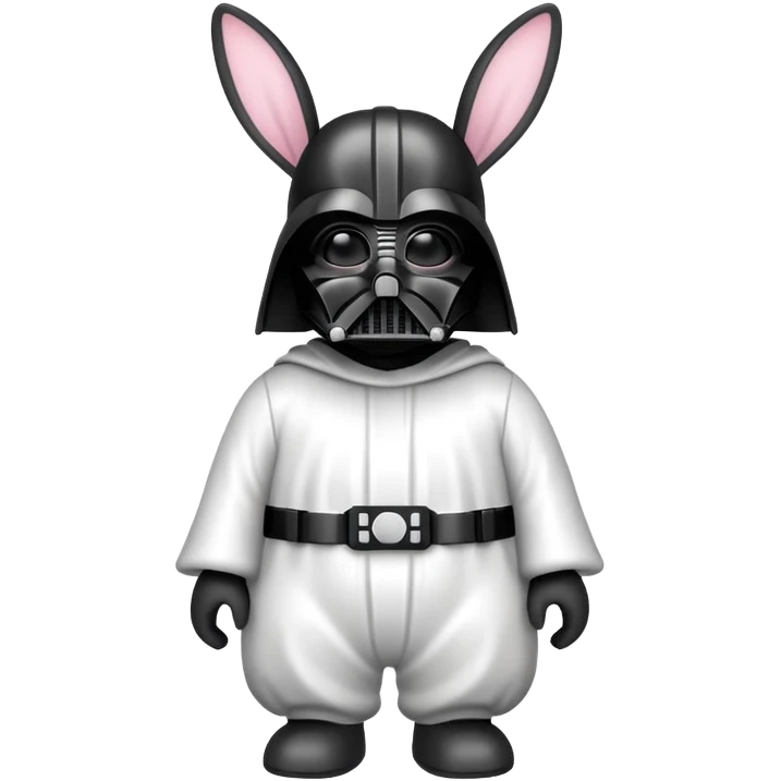 Darth vader as the easter bunny emoji