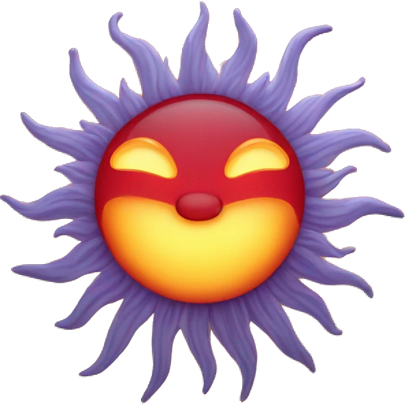 red sun rayses god emoji