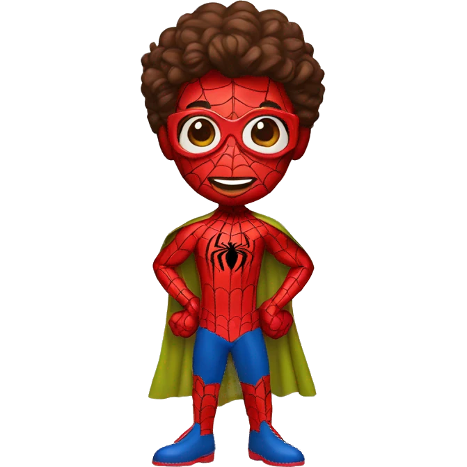 Spiderman with skirt emoji