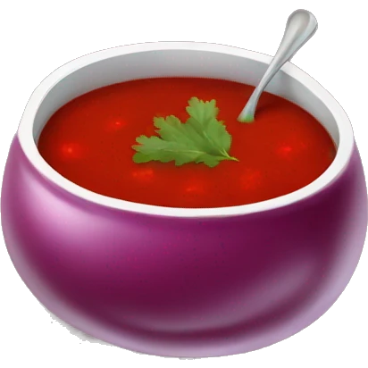 Lithuanian cold beet soup emoji