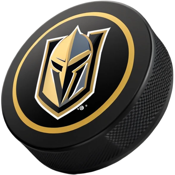 Vegas Golden Knights Second Logo on a Hockey Puck emoji