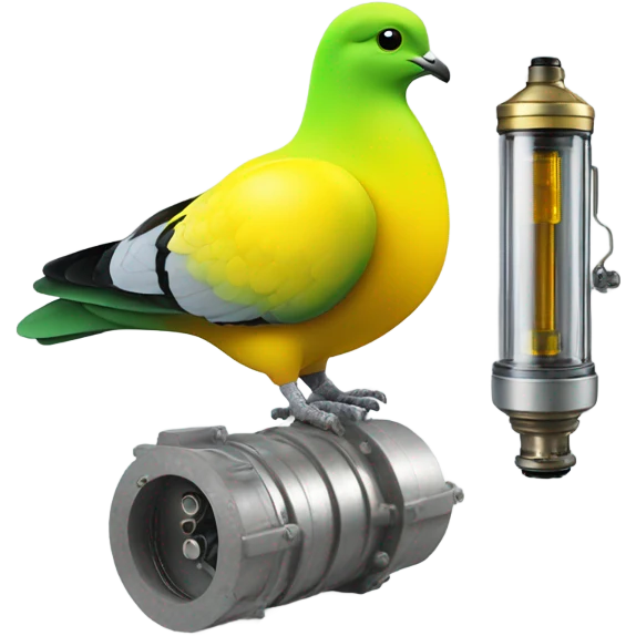 https://www.emojis.com/emoji/realistic-pigeon-yellow-green-R7fMwsTeXFy relace disk of quartz and use https://www.emojis.com/emoji/disk-of-quartz-in-valve-vacuum-tube-YRta95YF2bm emoji