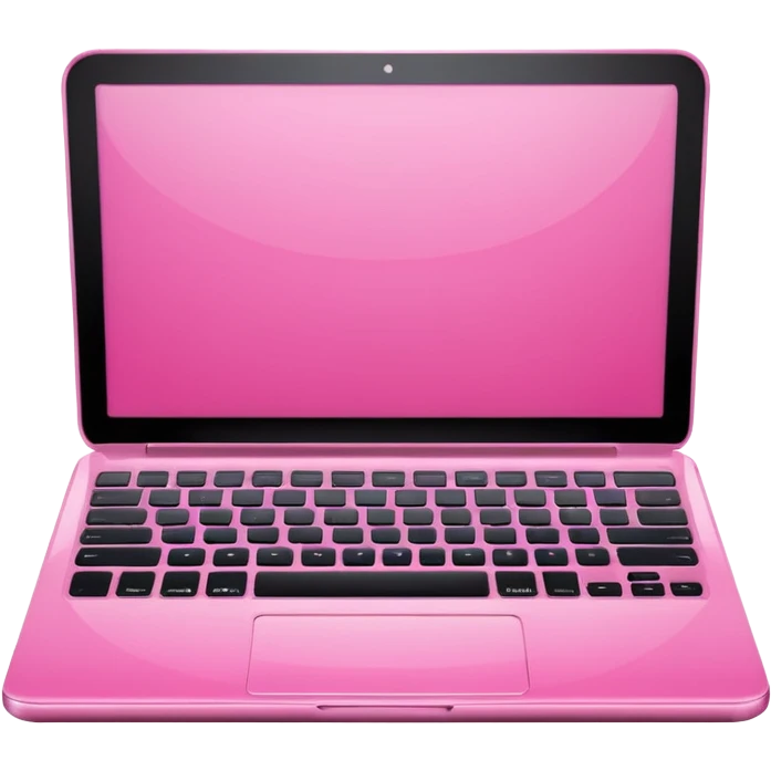 Pink laptop emoji