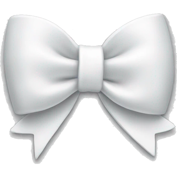 a white bow with “GA” written on it emoji