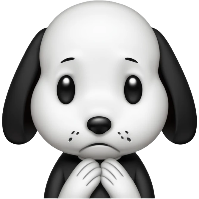 snoopy crying  emoji