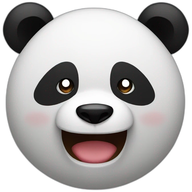 Burst into tear panda emoji