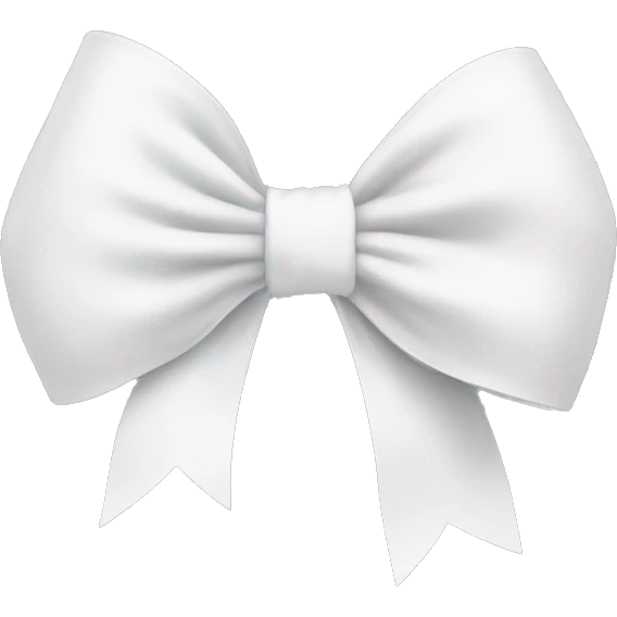 White bow ￼ emoji
