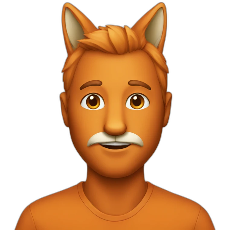 Fox faced man emoji