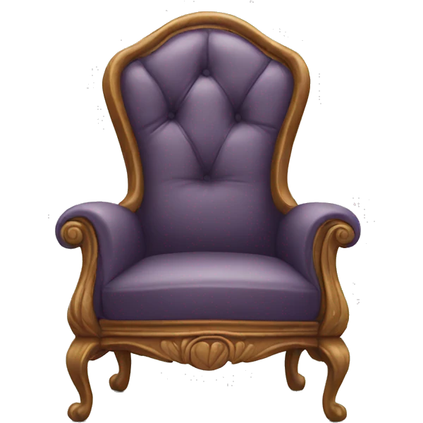 Chair with face emoji