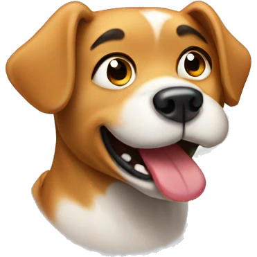 Dog farting emoji
