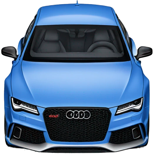 Audi RS7 ABT blue emoji