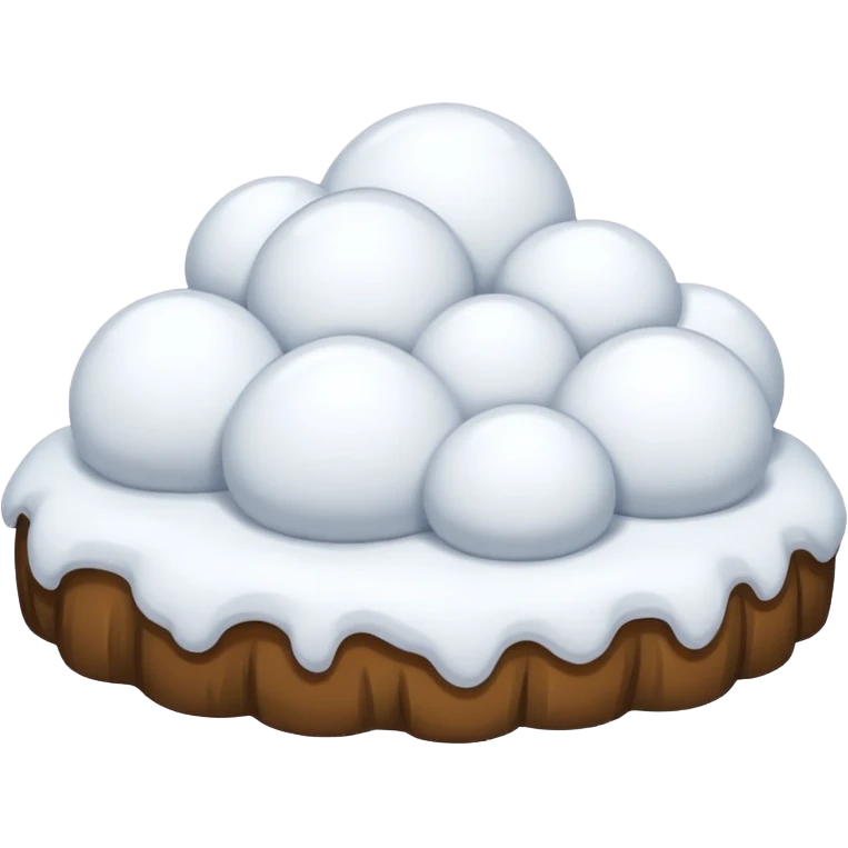 Snow on yhe ground emoji