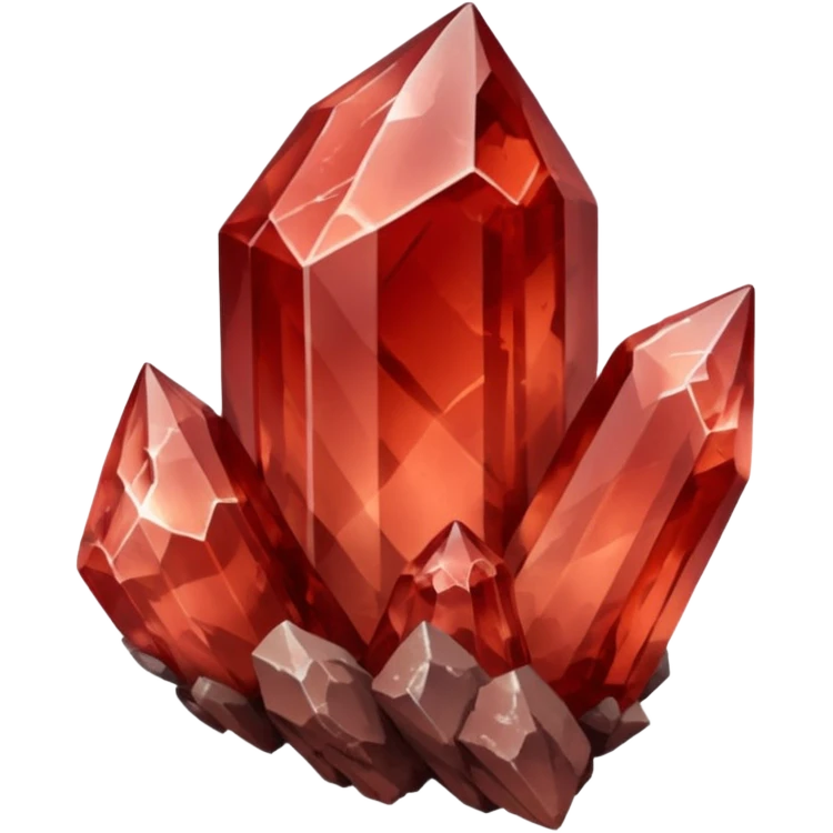 raw quartz crystal red emoji