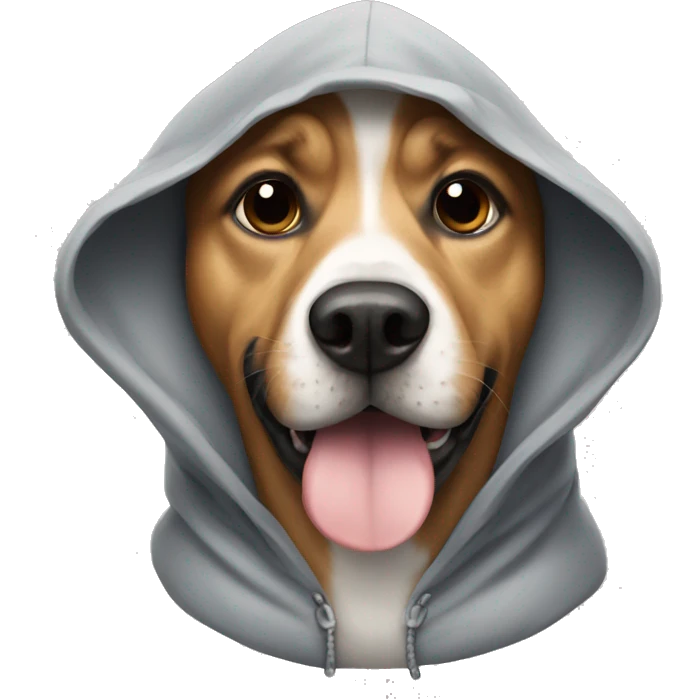 Dogs with hood emoji
