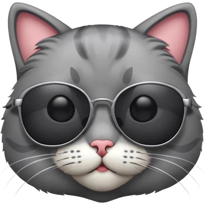 Cat wearing sunglasses emoji