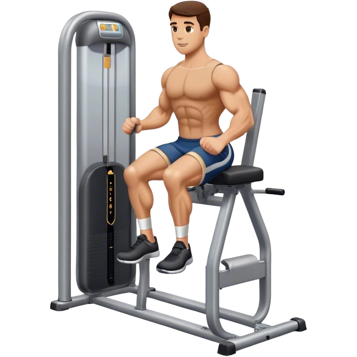 how to use gym calf-raise machine emoji