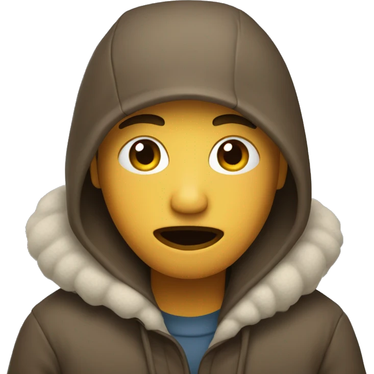 Person who’s shivering  emoji