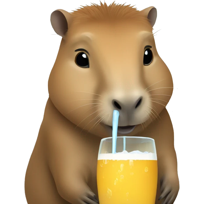 capybara drinking mate argentino emoji
