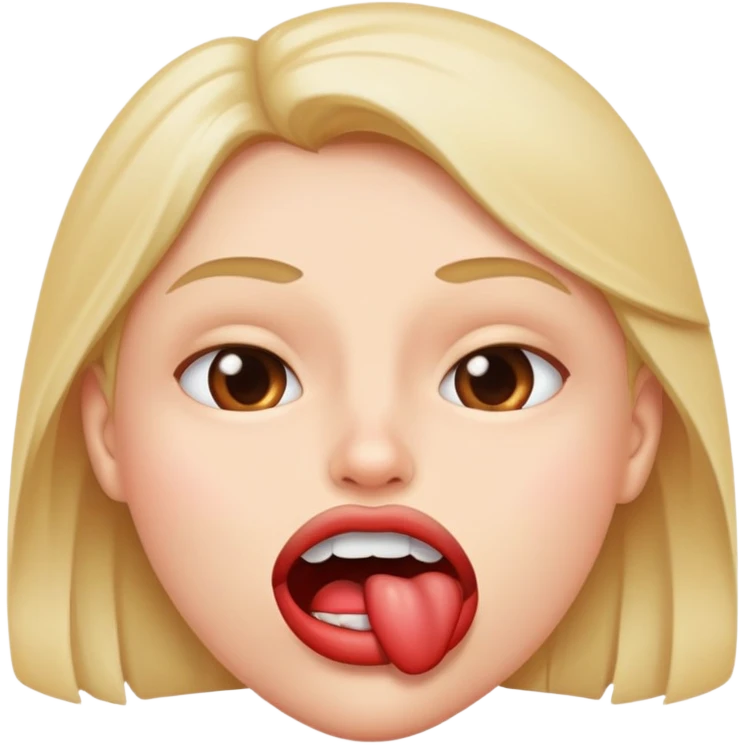 Persona mordiéndose el labio emoji