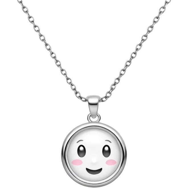 silver necklace emoji