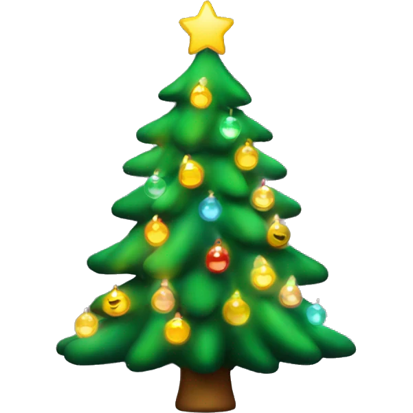 christmas tree with lights emoji