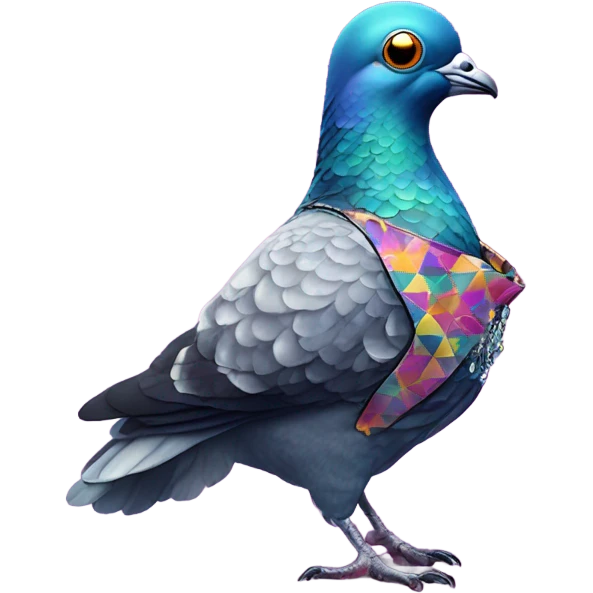 Disco pigeon  emoji