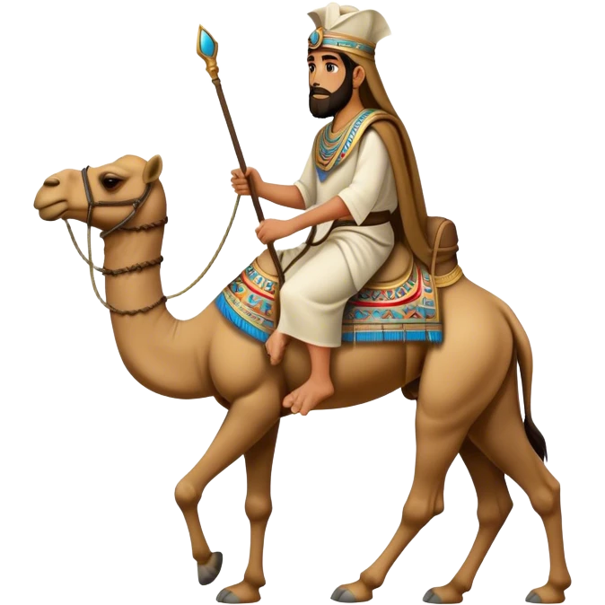 ancient israelite servant on camel emoji