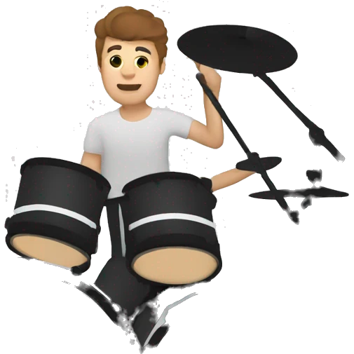Playing drums  emoji