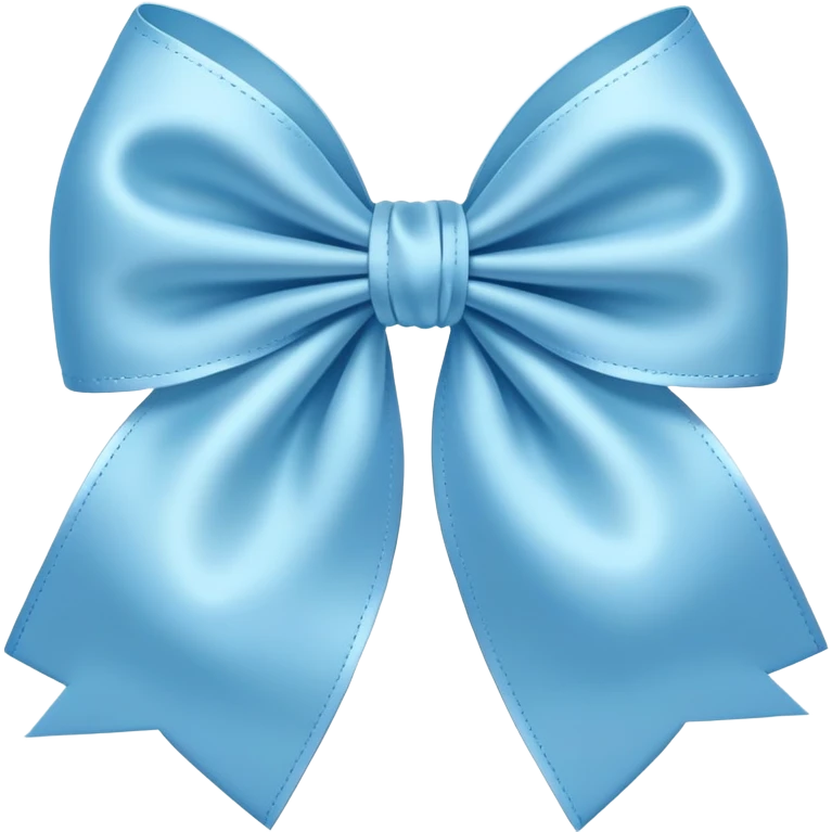 baby blue coquette bow emoji