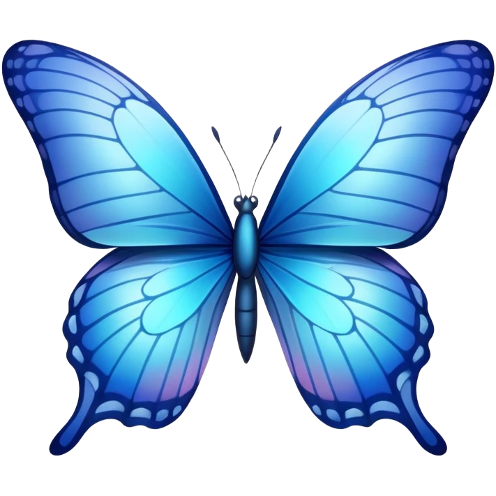 Blue butterfly  emoji