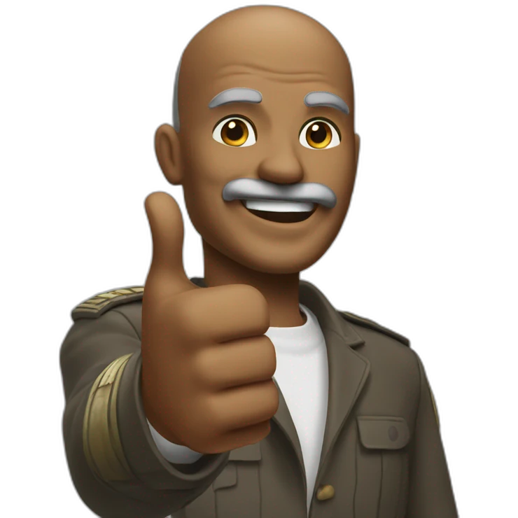 Ranjikanth giving thumbs up emoji