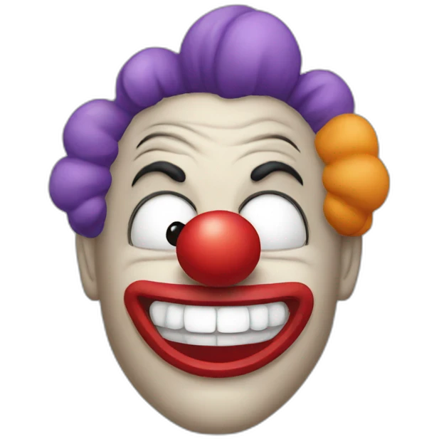 angly clown emoji