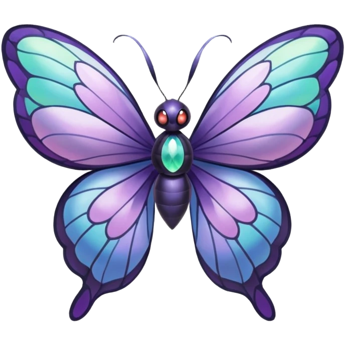 Butterfree-Lunala-Fakémon-hybrid-creature (full body)  emoji