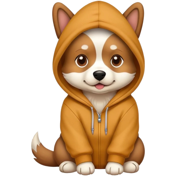 dog werring hoodie emoji