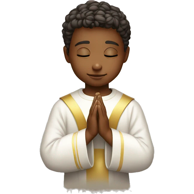 The Young europa Priest in prayer emoji