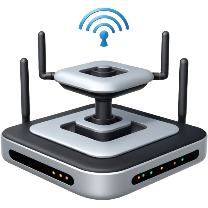 Can you create a picture for an AI LLM model router showing it as a hub connecting different LLMs? Make it abstract. Can you make it look more professional?
 emoji