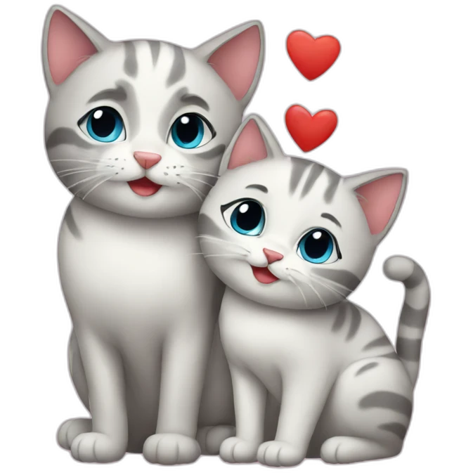 cats in love emoji