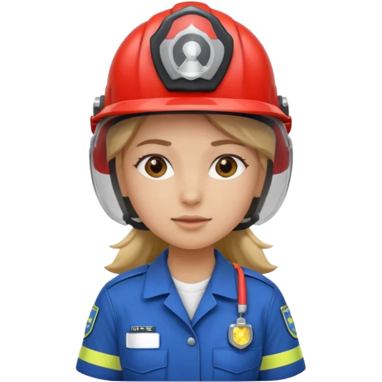 girl emergency worker emoji