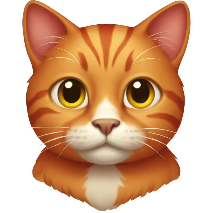Red cat emoji