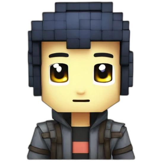 Pixelmon Minecraft Anime Big Eyes Head Skin emoji