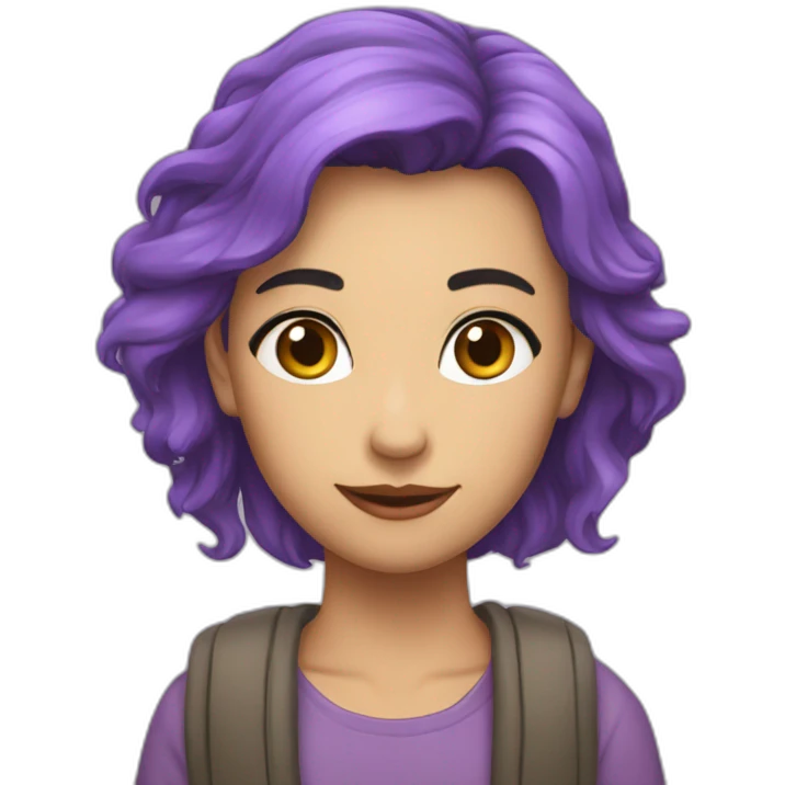 фиолетовая сова emoji