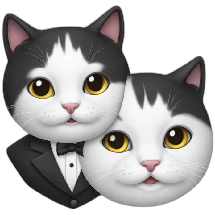 cat in tuxedo emoji