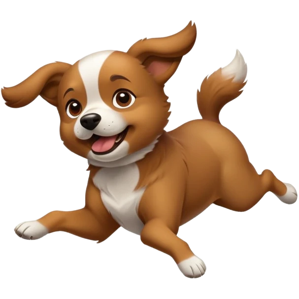 Dog flipping emoji