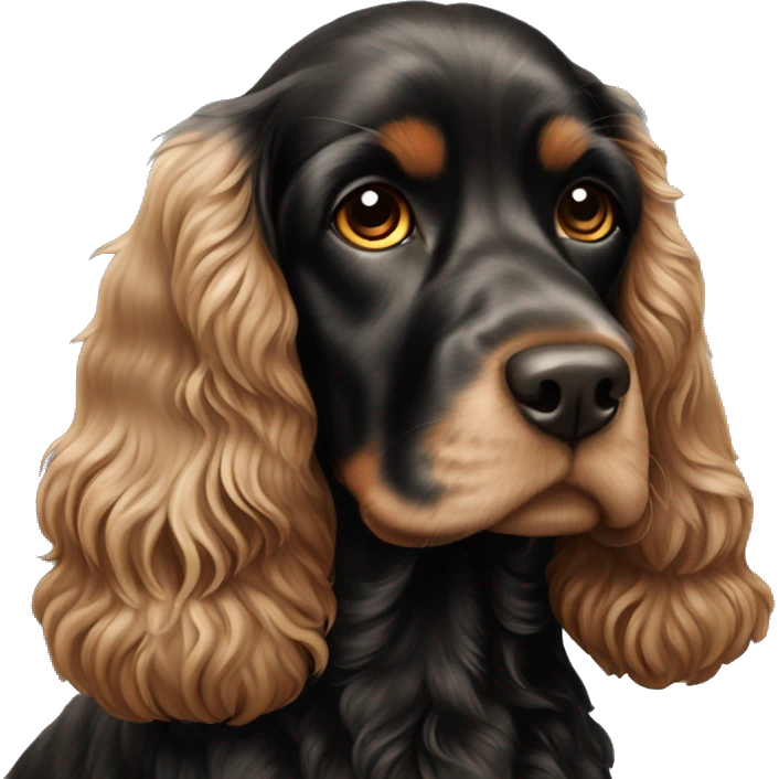 Cocker spaniel American black emoji