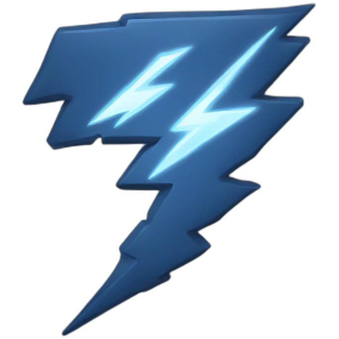 thunder and lightning emoji