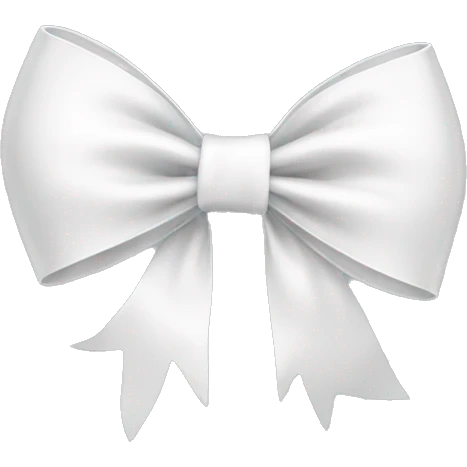 White bow emoji