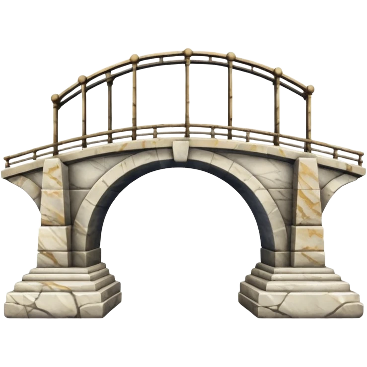 a marble greek statue of a bridge emoji