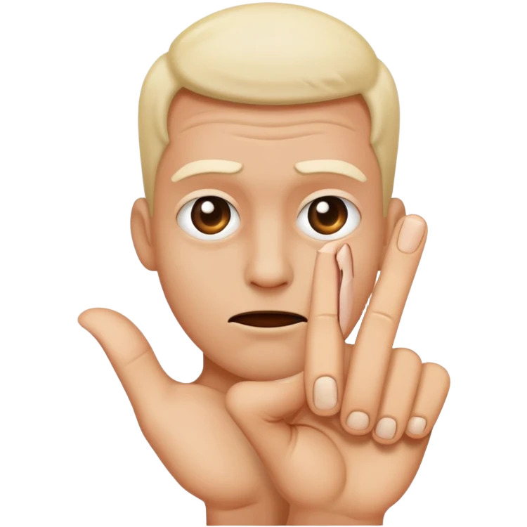 Bad finger emoji
